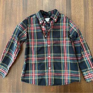 Crewcuts Long-sleeve stretch poplin button-down in Steward tartan